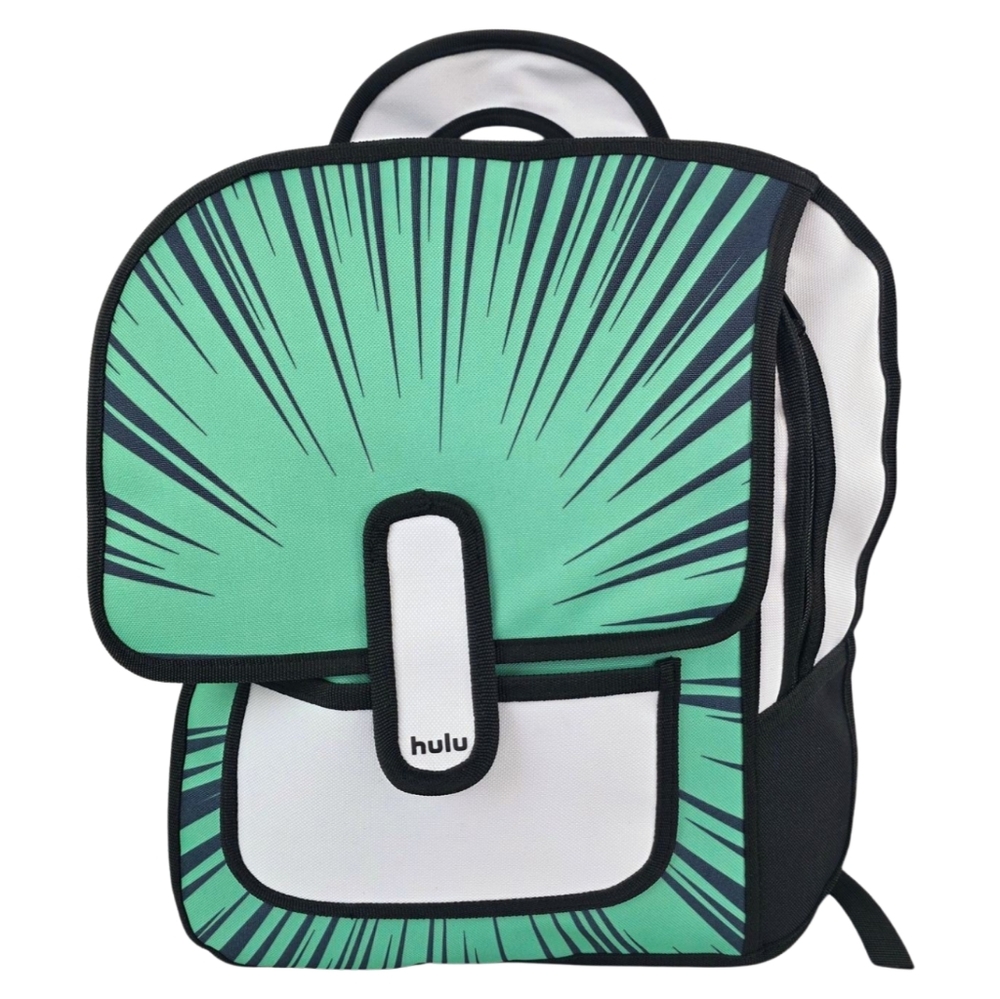Hulu Animayhem Backpack Green White Men Women Kids Adults New
